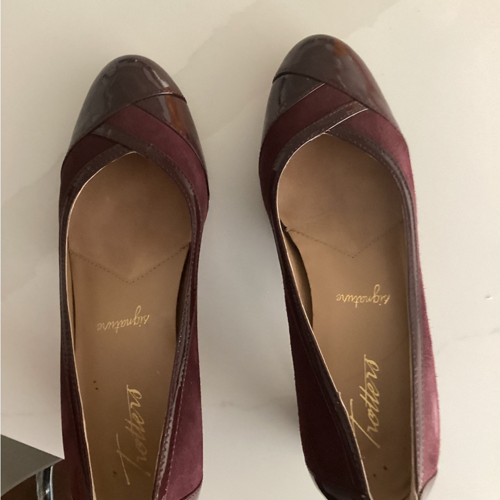 Burgundy Patent Leather Heels